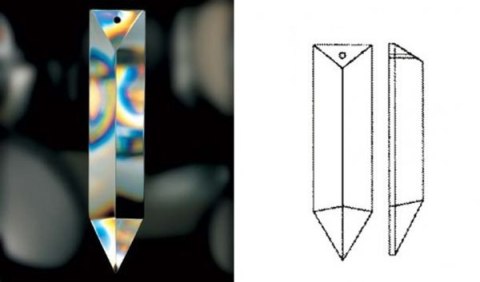 Kryształ pryzmat 90x20 mm H1 Kryształ pryzmat 90x20 mm H1